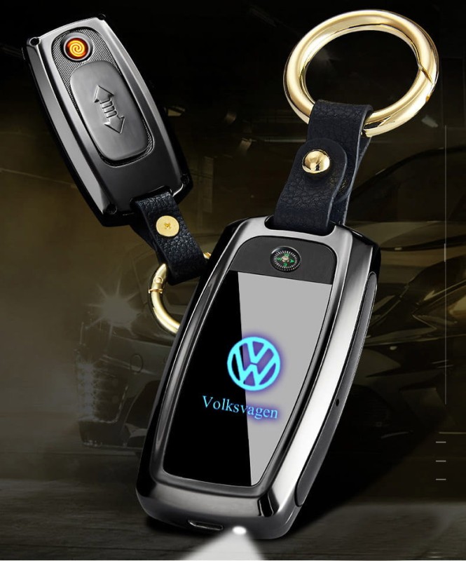 Elegancki brelok Volkswagen „Prezent z klasą Lighter” – praktyczny i efektowny gadżet do kluczy. Świetny upominek dla kierowcy.