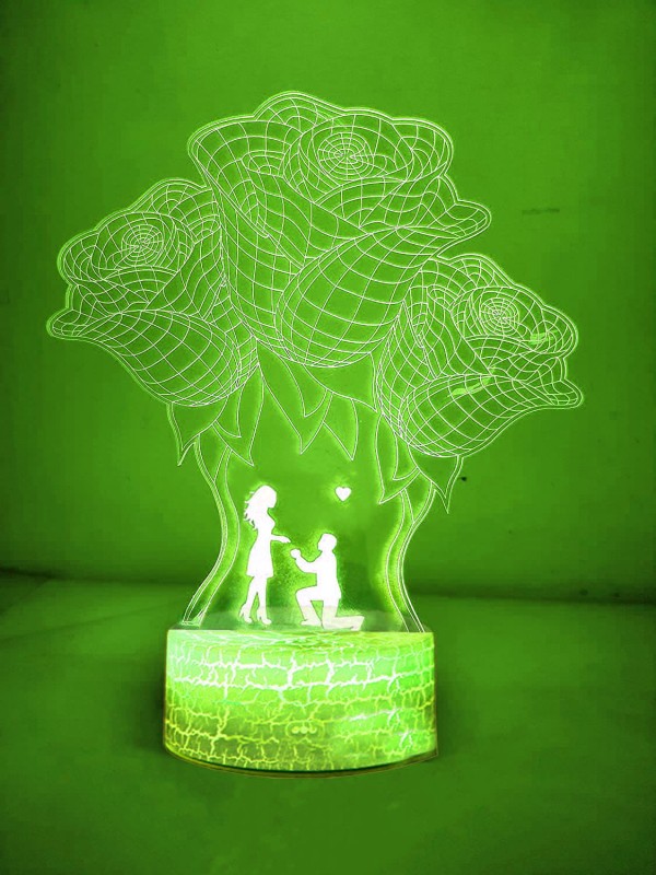 Dekoracyjna lampka LED 3D „Love” – romantyczny nastrój, tylko USB.