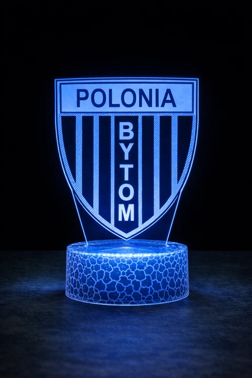 Lampka 3D Polonia Bytom – zmienne kolory LED