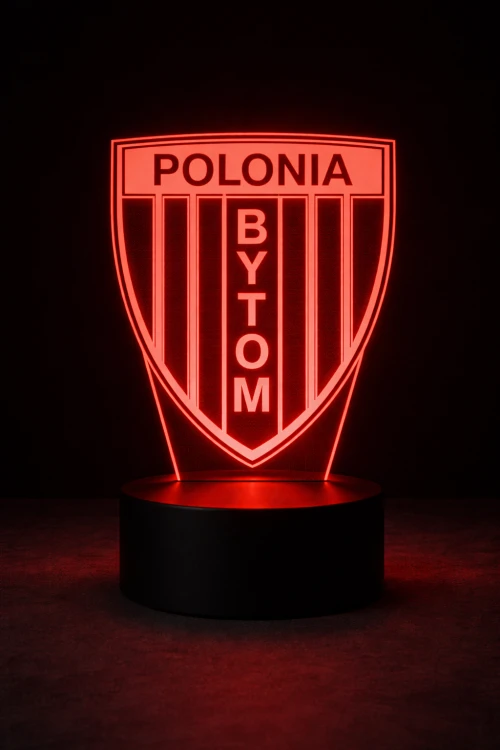 Lampka 3D Polonia Bytom – zmienne kolory LED