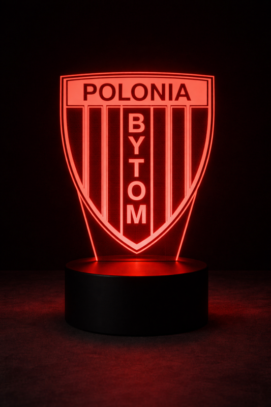 Lampka 3D Polonia Bytom – zmienne kolory LED