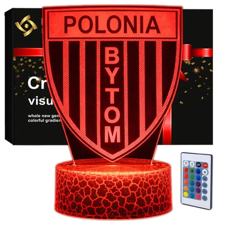 Lampka 3D Polonia Bytom – zmienne kolory LED