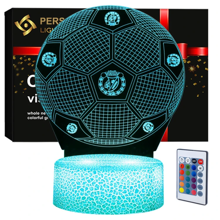 Lampka 3D nocna led usb Klub Widzew Łódź Piłka Nożna