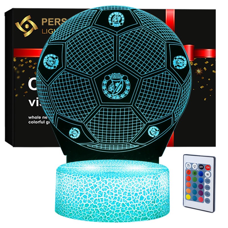 Lampka 3D nocna led usb Klub Widzew Łódź Piłka Nożna