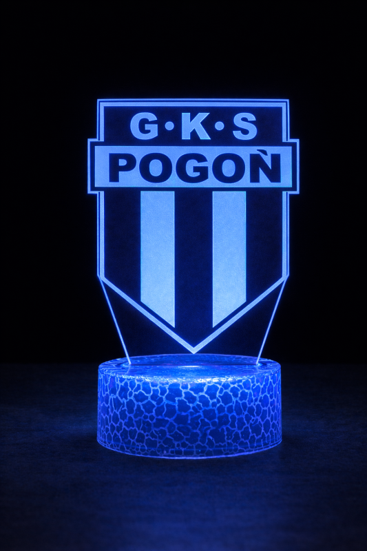 Lampka 3D nocna LED USB Liga Polska GKS Pogoń