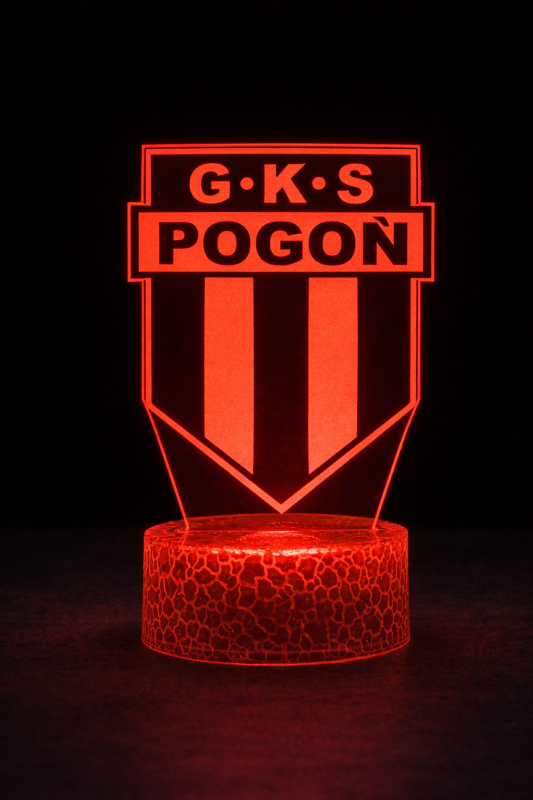 Lampka 3D nocna LED USB Liga Polska GKS Pogoń