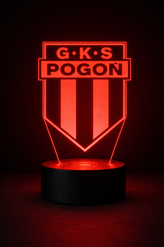 Lampka 3D nocna LED USB Liga Polska GKS Pogoń