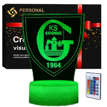 Lampka Nocna 3D lampa Liga polska piłka nożna GKS Katowice