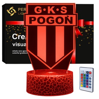 Lampka 3D nocna LED USB Liga Polska GKS Pogoń