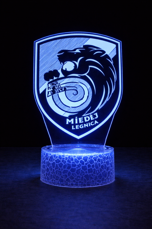 Lampka 3D nocna LED USB Liga Polska Miedź Legnica