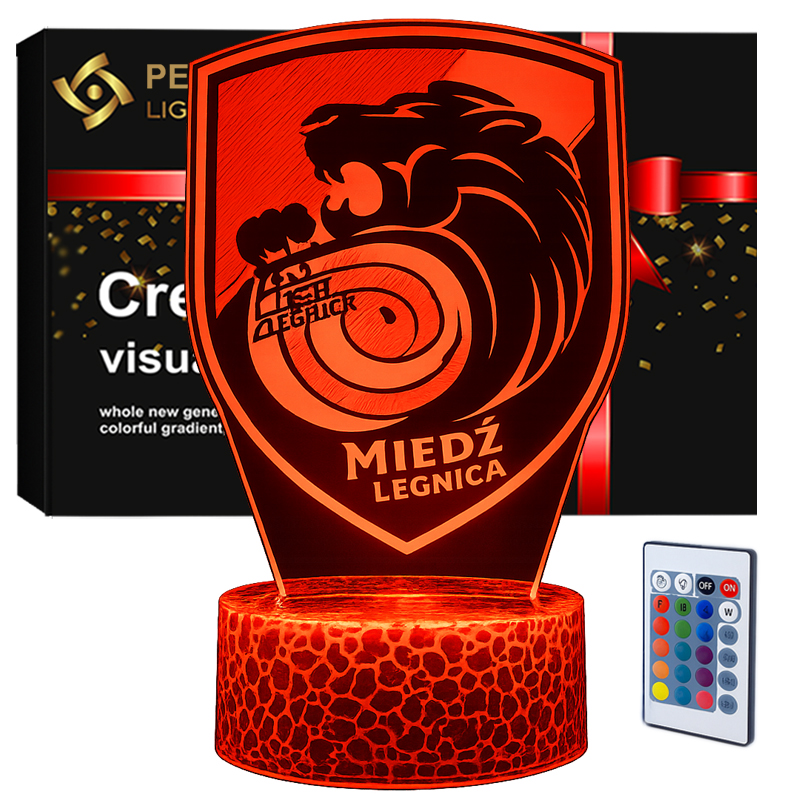 Lampka 3D nocna LED USB Liga Polska Miedź Legnica