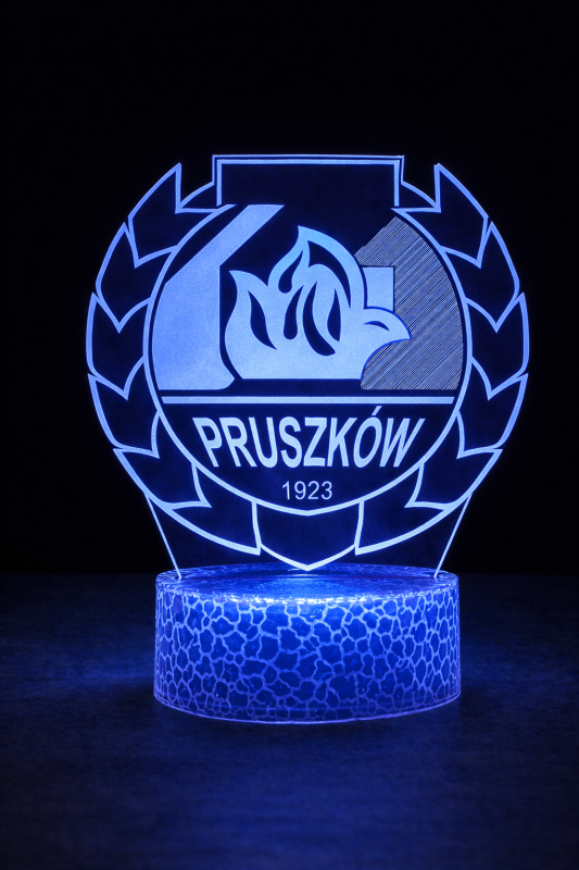 Lampka 3D nocna LED USB Liga Polska MKS Znicz Pruszków