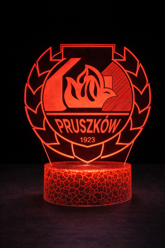 Lampka 3D nocna LED USB Liga Polska MKS Znicz Pruszków