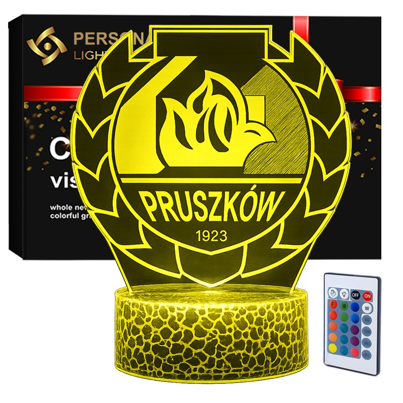 Lampka 3D nocna LED USB Liga Polska MKS Znicz Pruszków 