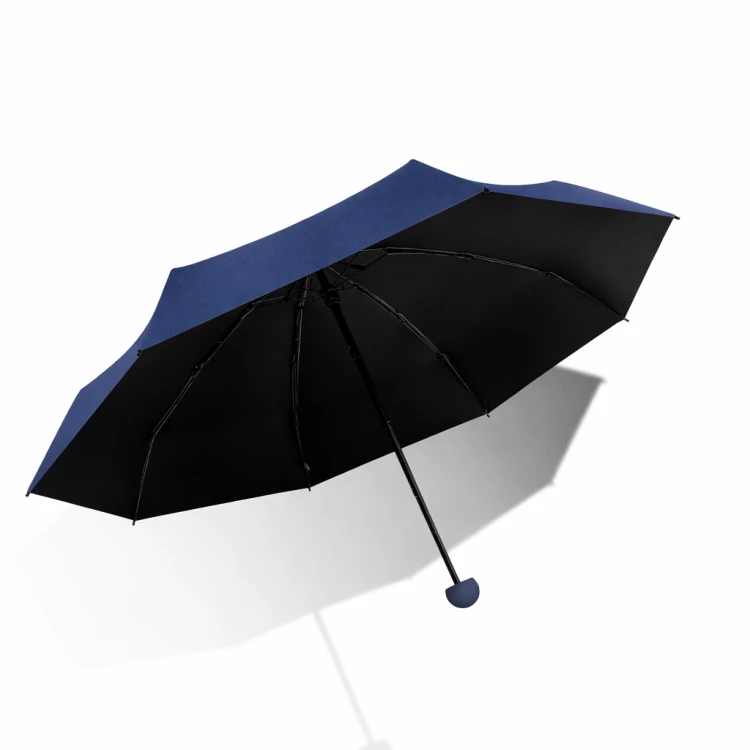 Parasol składany mały do torebki w kapsułce Parasolka Granatowa Mini