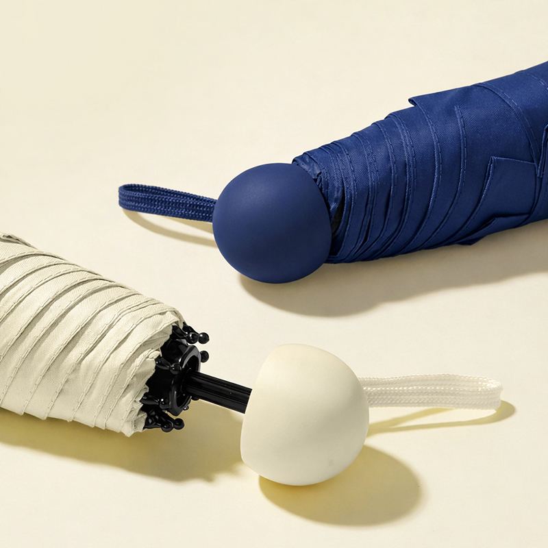 Parasol składany mały do torebki w kapsułce Parasolka Granatowa Mini