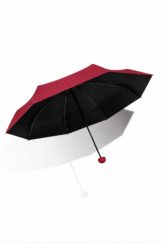 Parasol składany mały do torebki w kapsułce Persona Grata Parasolka Bordowa Mini