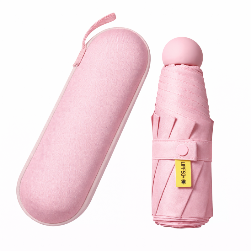 Parasol składany mały do torebki w kapsułce Persona Grata Parasolka Różowa Mini