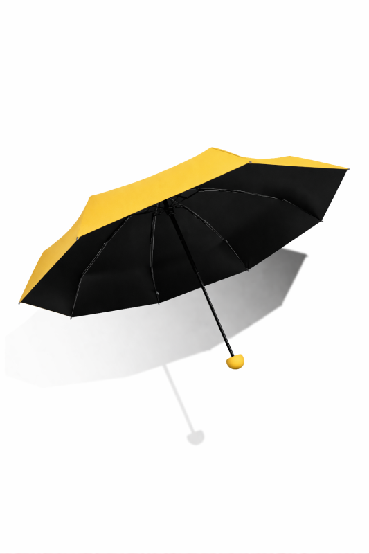 Parasol składany mały do torebki w kapsułce Persona Grata Parasolka Żółta Mini