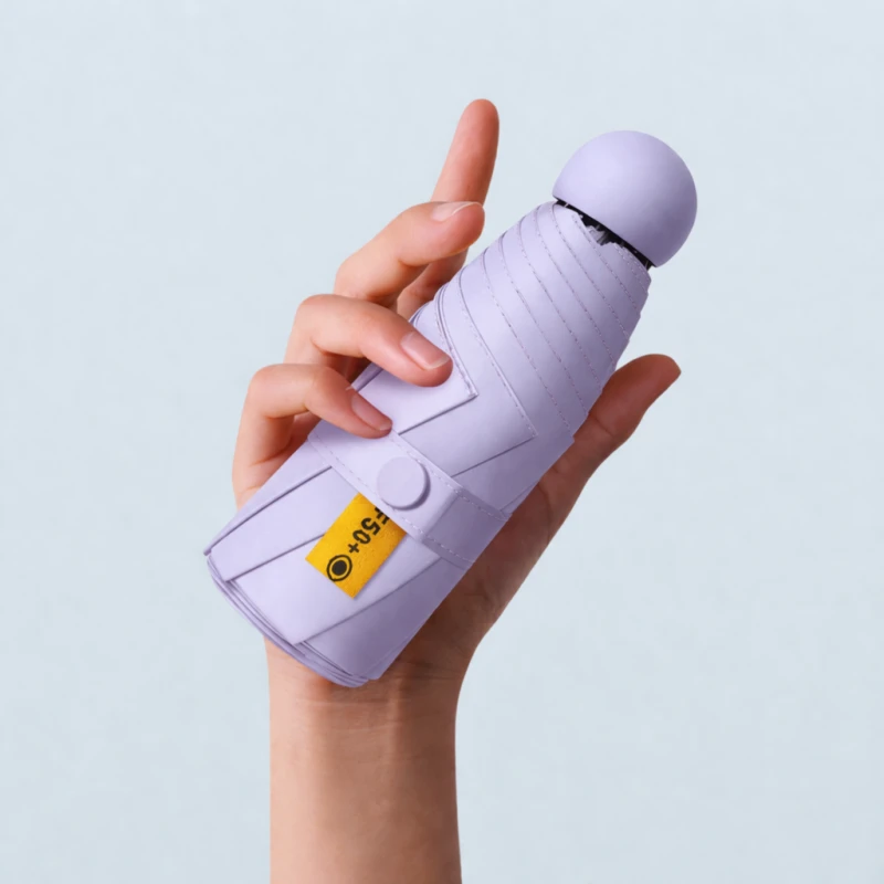 Parasol składany mały do torebki w kapsułce Persona Grata Parasolka Lawendowa Mini