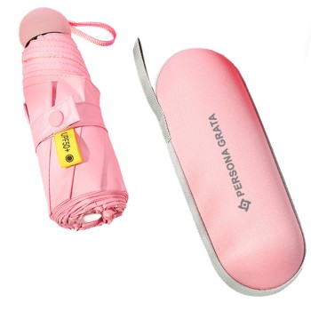 Parasol składany mały do torebki w kapsułce Persona Grata   Parasolka Różowa Mini 