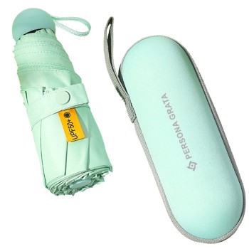 Parasol składany mały do torebki w kapsułce Persona Grata Parasolka Miętowa Mini 