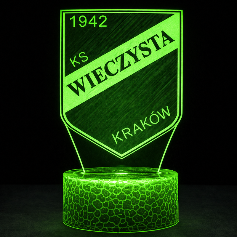 Lampka 3D nocna LED USB Liga Polska Wieczysta Kraków