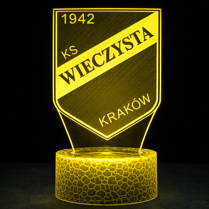 Lampka 3D nocna LED USB Liga Polska Wieczysta Kraków