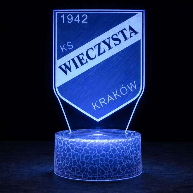 Lampka 3D nocna LED USB Liga Polska Wieczysta Kraków