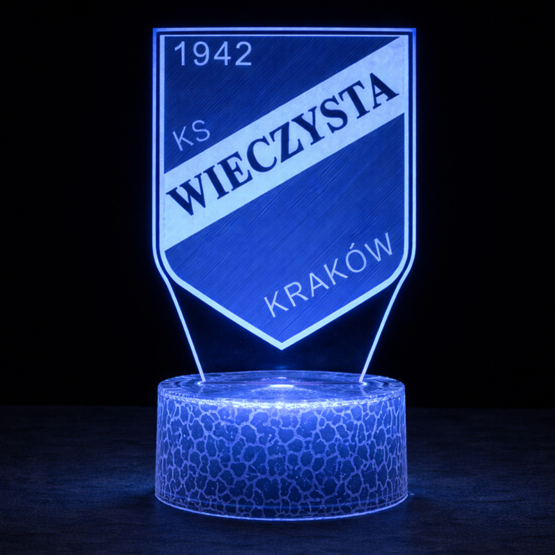 Lampka 3D nocna LED USB Liga Polska Wieczysta Kraków