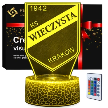 Lampka 3D nocna LED USB Liga Polska Wieczysta Kraków  