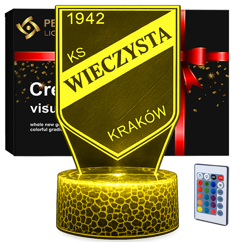 Lampka 3D nocna LED USB Liga Polska Wieczysta Kraków  