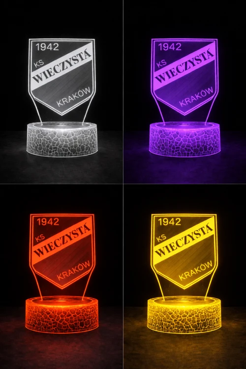 Lampka 3D nocna LED USB Liga Polska Wieczysta Kraków