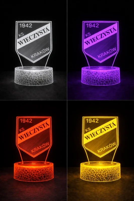 Lampka 3D nocna LED USB Liga Polska Wieczysta Kraków