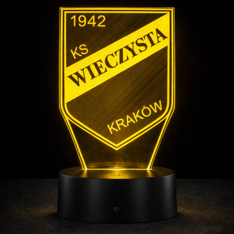 Lampka 3D nocna LED USB Liga Polska Wieczysta Kraków