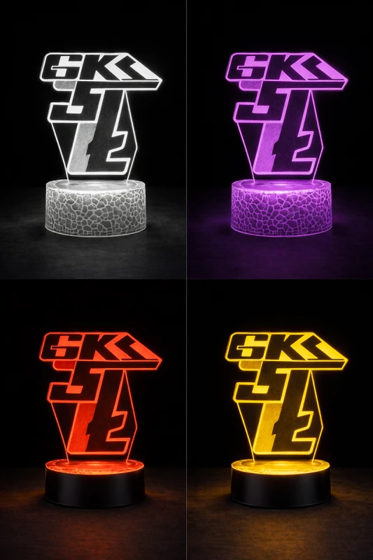 Lampka 3D nocna LED USB Liga Polska Górnik Łęczna