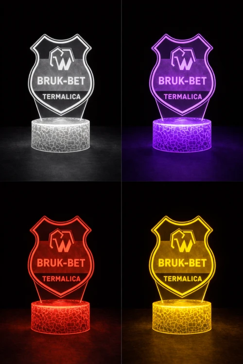Lampka 3D nocna LED USB Liga Polska Bruk-Bet Termalica