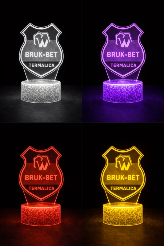 Lampka 3D nocna LED USB Liga Polska Bruk-Bet Termalica