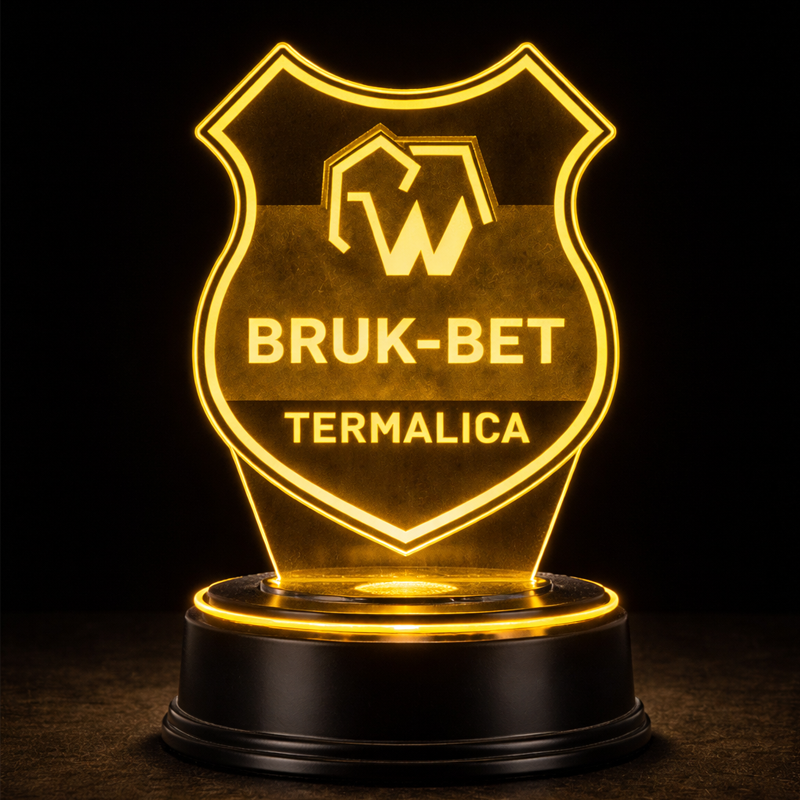 Lampka 3D nocna LED USB Liga Polska Bruk-Bet Termalica