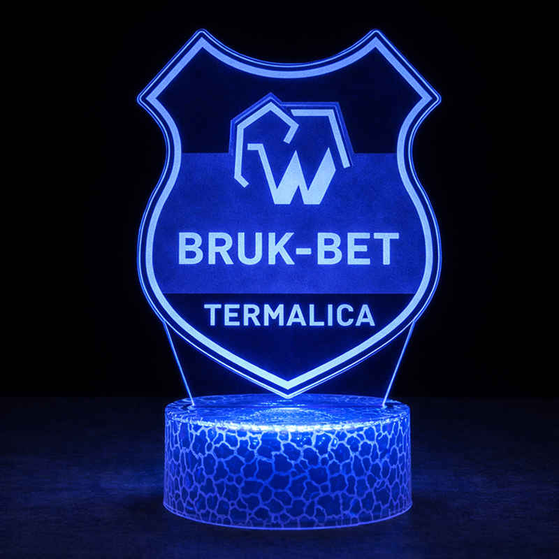 Lampka 3D nocna LED USB Liga Polska Bruk-Bet Termalica