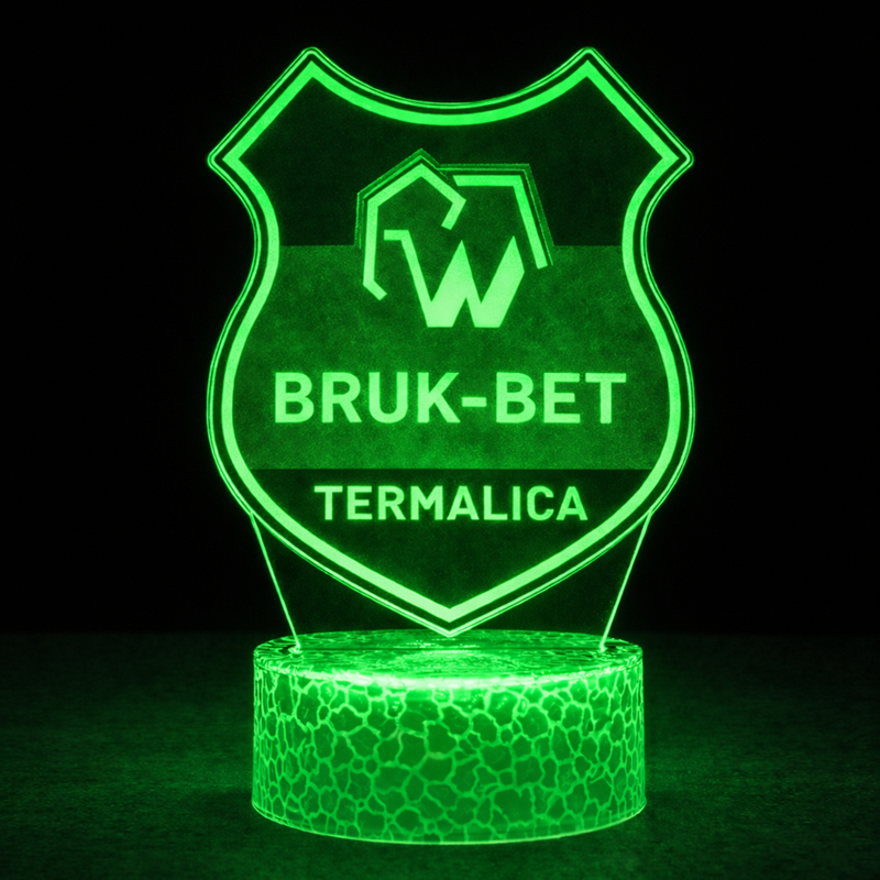 Lampka 3D nocna LED USB Liga Polska Bruk-Bet Termalica