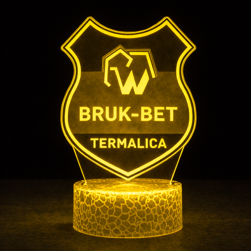 Lampka 3D nocna LED USB Liga Polska Bruk-Bet Termalica