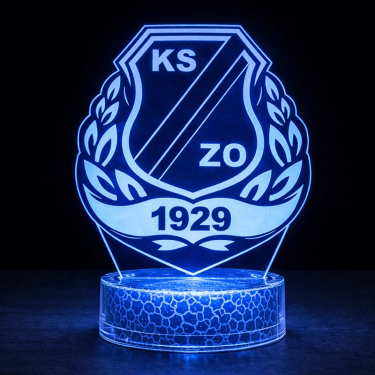 Lampka 3D nocna LED USB Liga Polska KSZO Ostrowiec Świętokrzyski