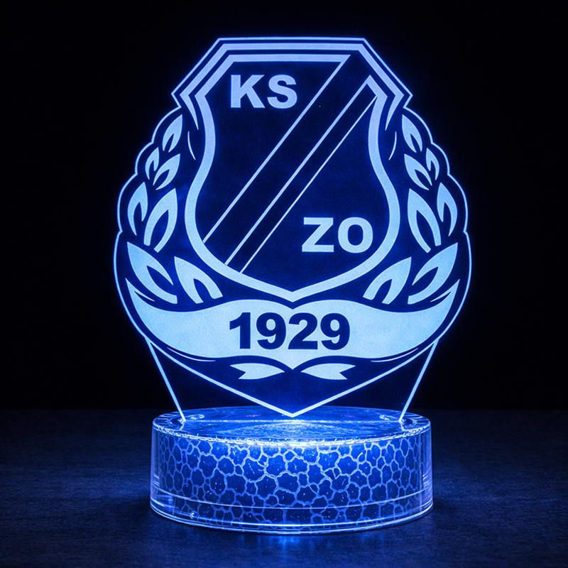 Lampka 3D nocna LED USB Liga Polska KSZO Ostrowiec Świętokrzyski