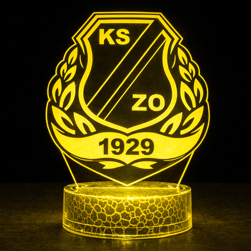 Lampka 3D nocna LED USB Liga Polska KSZO Ostrowiec Świętokrzyski