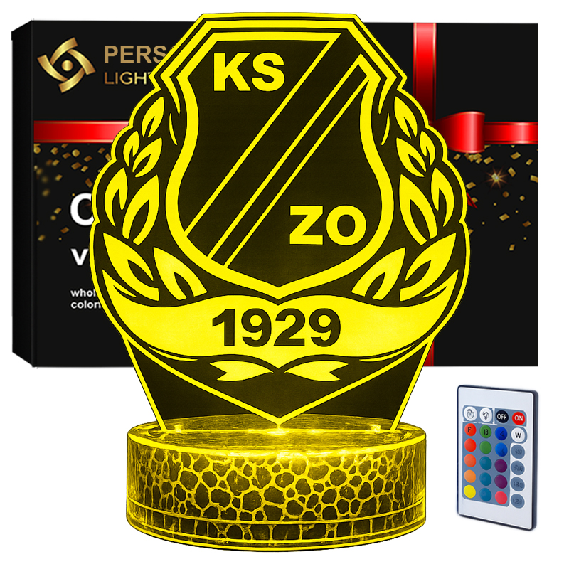 Lampka 3D nocna LED USB Liga Polska KSZO Ostrowiec Świętokrzyski