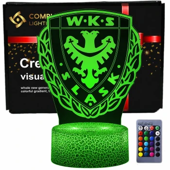 Lampka 3D nocna led usb  KS Śląsk Wrocław