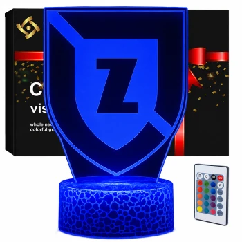 Lampka 3D nocna led usb Klub  Zawisza Bydgoszcz