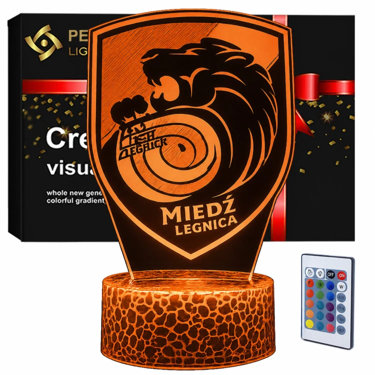 Lampka 3D nocna LED USB Liga Polska Miedź Legnica