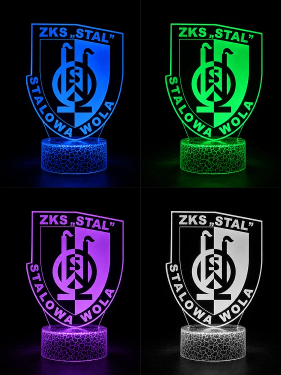 Lampka 3D nocna LED USB Liga Polska Stal Stalowa Wola